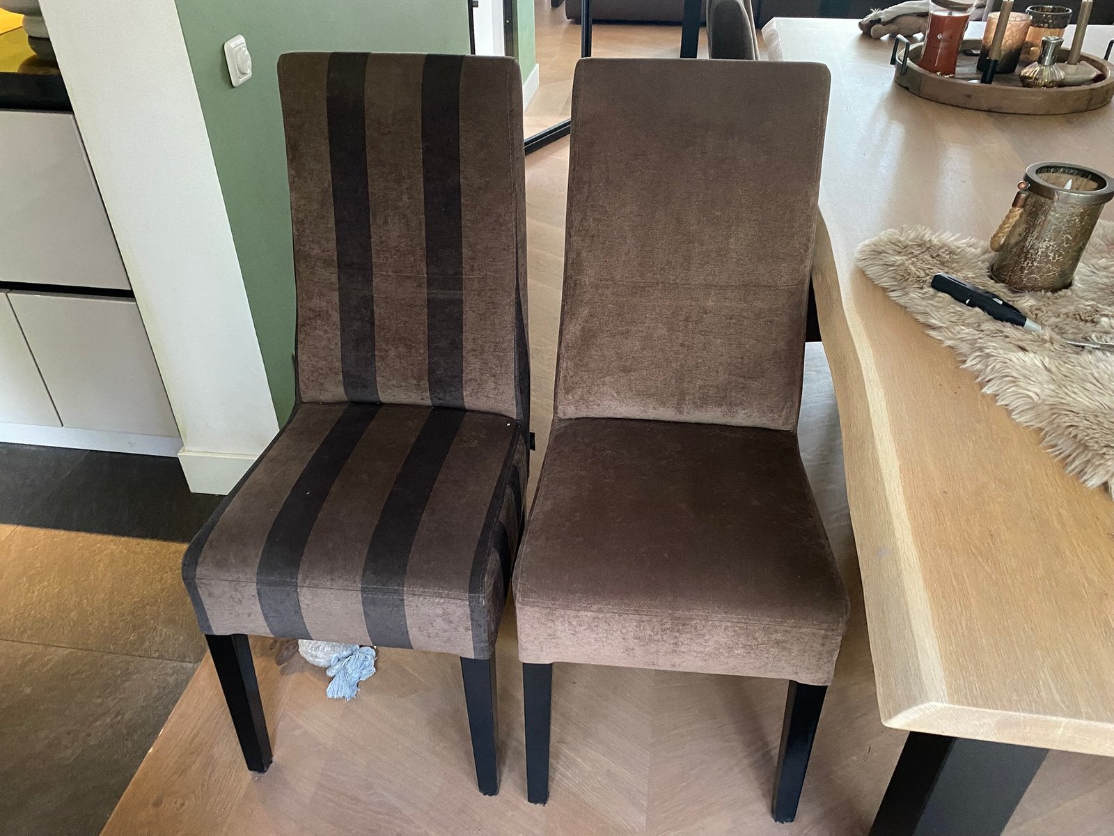 Eethoek stoelen Henders en Hazel, Huis en Inrichting, Stoelen, Ophalen, Gebruikt, Bruin, Klassiek