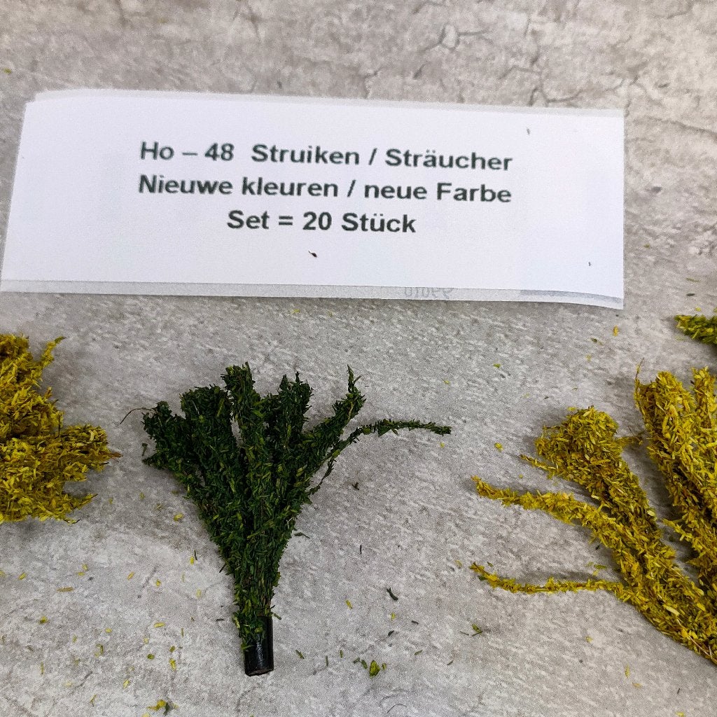 modeltrein Ho – 48 Struiken Nieuwe kleuren, Overige merken, Gelijkstroom, Natuur, Nieuw