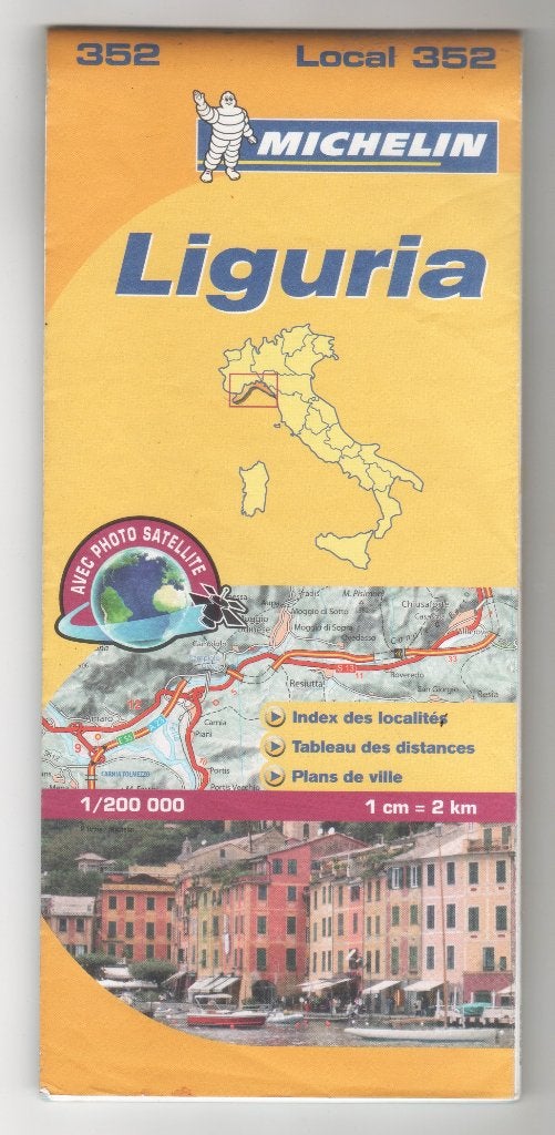 kaart Ligurië (MAP 3), Gelezen, 2000 tot heden, Landkaart, Italië