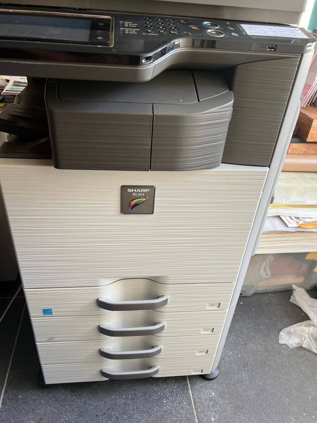 Gratis A3 en a4 laserpinter Sharp mx 2614, Computers en Software, Ophalen, All-in-one, Niet werkend, Kleur printen