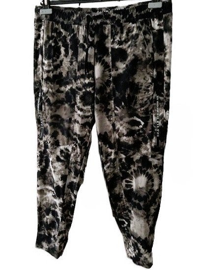 CAMBIO Jorden pantalon 44 beige zwart travelstof camo, Cambio, Maat 42/44 (L), Zo goed als nieuw, Lang