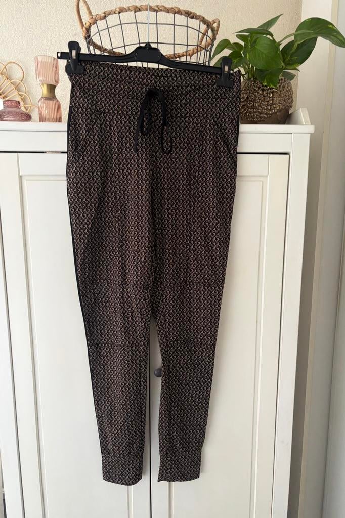 G-Maxx travelstof broek maat S, Bruin, Ophalen of Verzenden, Zo goed als nieuw, Maat 36 (S)