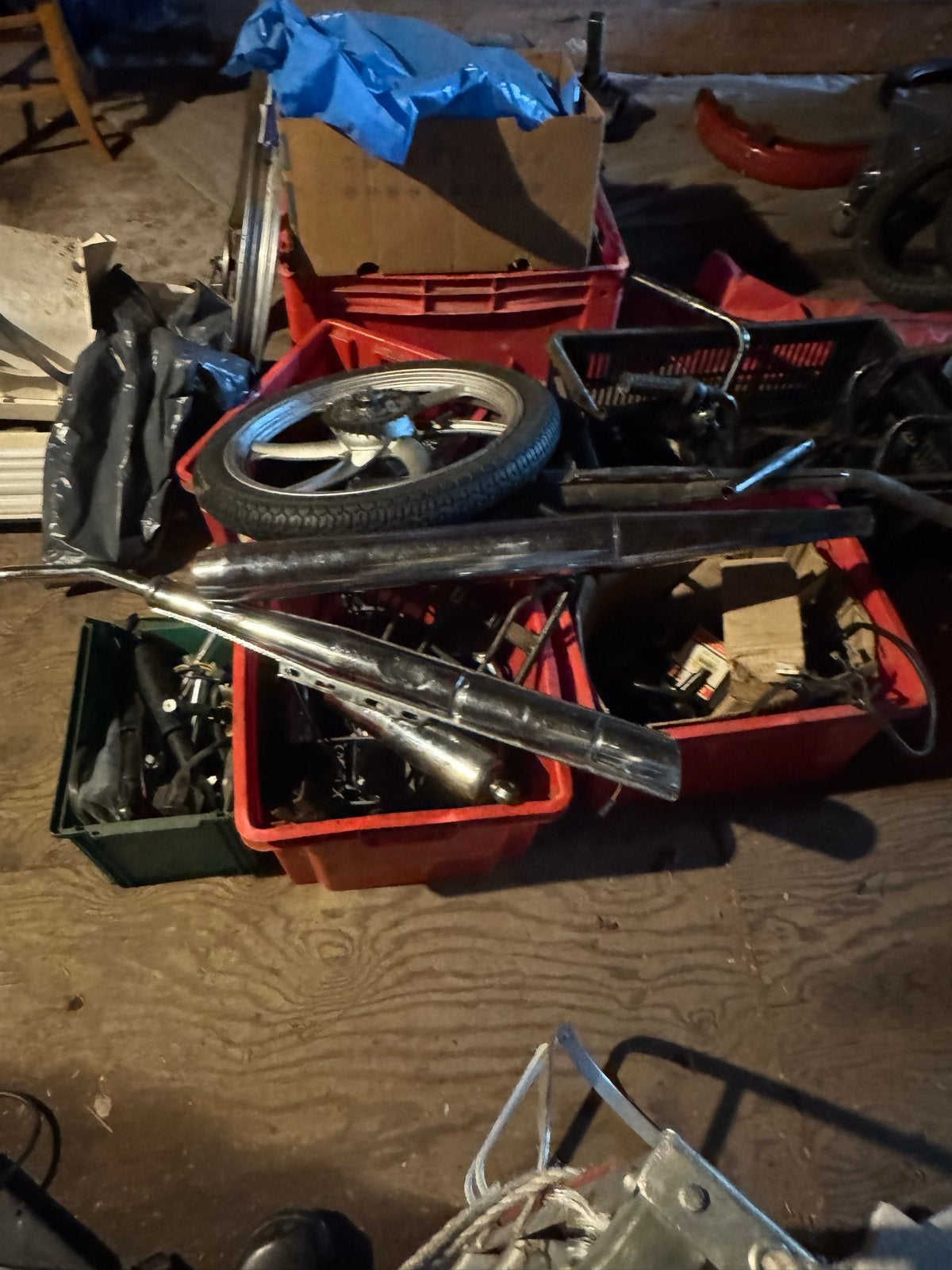 Grote partij Tomos onderdelen - motoren, wielen, uitlaten, Ophalen of Verzenden, Gebruikt, Overige typen