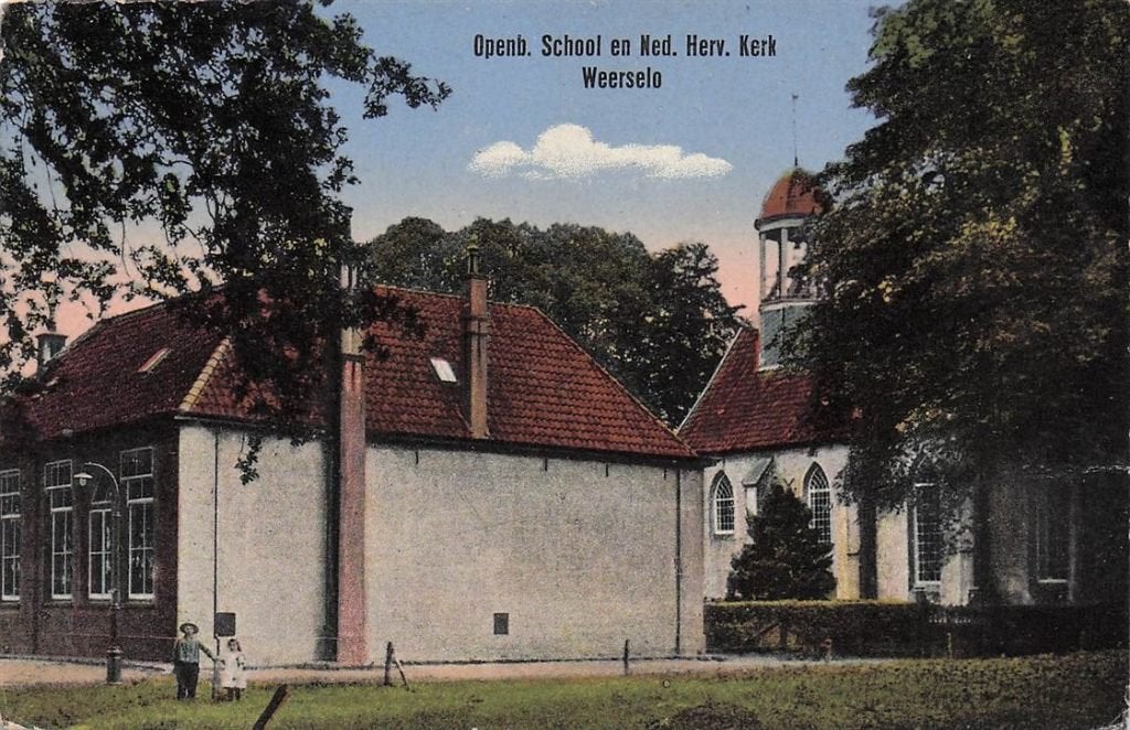 702-379-001 Openb School En Ned Herv Kerk Weerselo, Verzamelen, Verzenden, Voor 1920, Overijssel