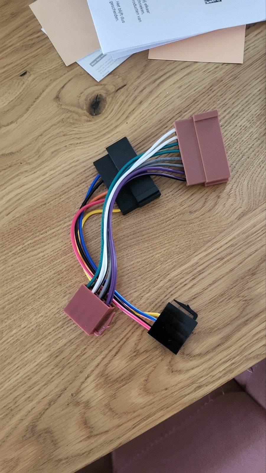 Adapter voor autoradio - Universele ISO kabelboom, Ophalen of Verzenden, Gebruikt