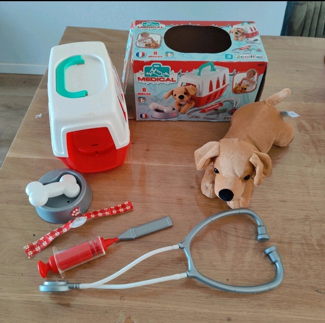 Dierenarts speelset met knuffelhond en accessoires, Ophalen of Verzenden