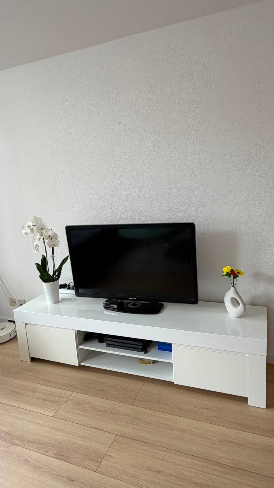 tv meubel, Ophalen, Overige materialen, 150 tot 200 cm, Zo goed als nieuw
