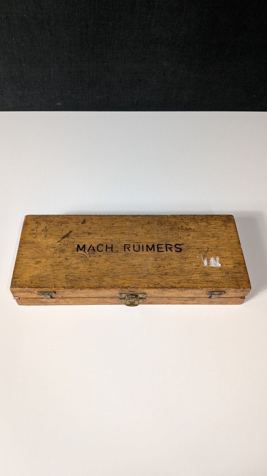 Vintage machineruimers set in houten kist, Antiek en Kunst, Ophalen of Verzenden