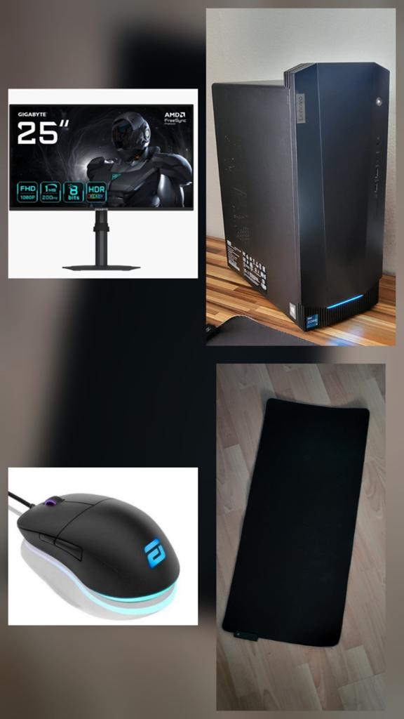 Gaming PC + Monitor - Muis & Muismat Cadeau!, Met monitor, Virtual Reality, Ophalen of Verzenden, Zo goed als nieuw