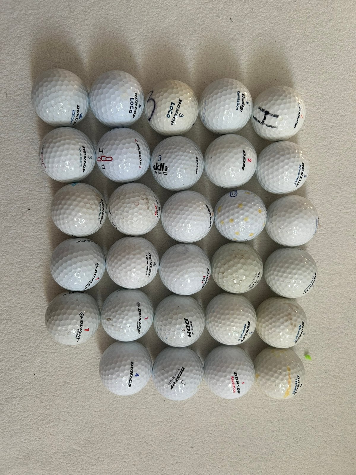 178 Gebruikte Golfballen – Top-Flite, Spalding & Dunlop, Ophalen of Verzenden, Gebruikt, Bal(len)