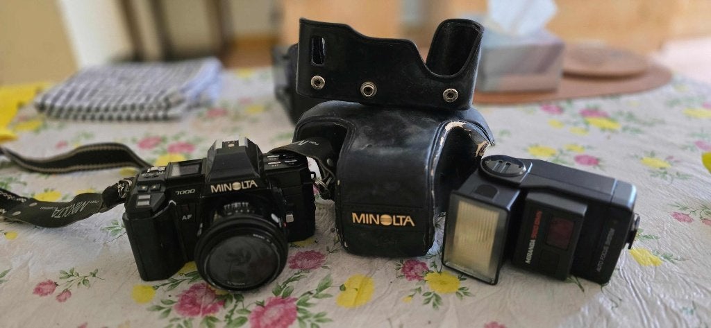 Vintage Minolta 7000 AF Camera Set compleet, Ophalen