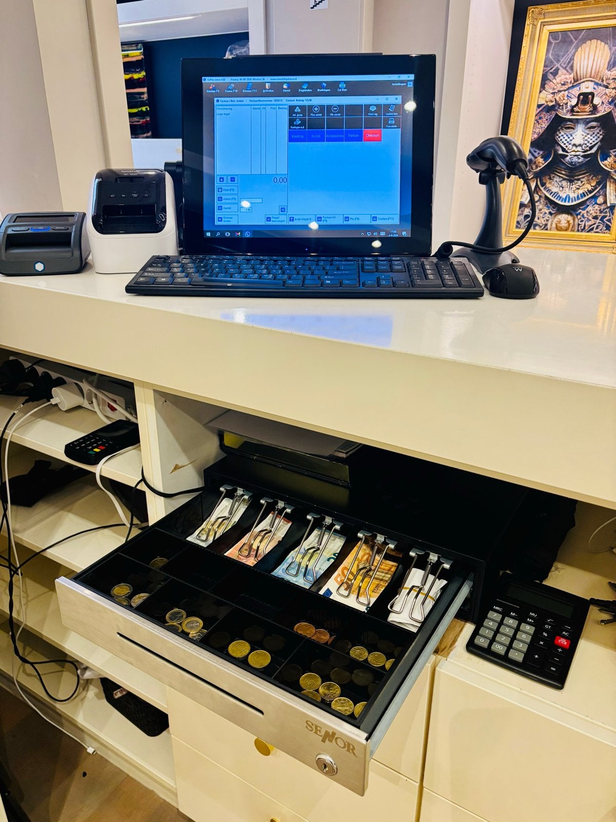 Compleet SENOR V3 touchscreen kassasysteem, Ophalen