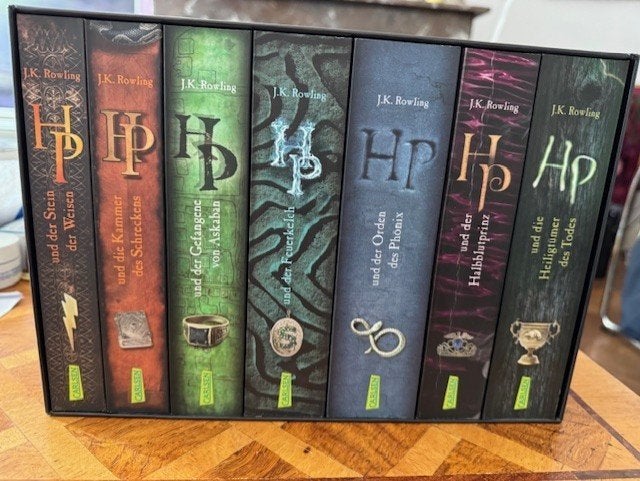 Harry Potter Joanne K Rowling  ,  Duitstalige 7 delen Box, Boeken, Ophalen of Verzenden, Gelezen, Joanne K Rowling