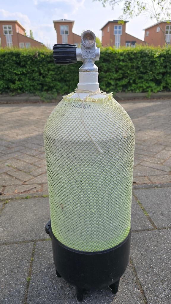 Duikfles 12L 232 bar staal M25x2 gekeurd, Watersport en Boten, Duiken, Ophalen, Gebruikt, Duikfles