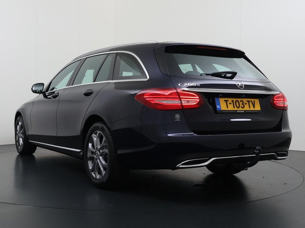 Mercedes-Benz C-klasse Estate 200 CDI Ambition Avantgarde Tr, Automaat, 4 cilinders, Blauw, Leder en Stof