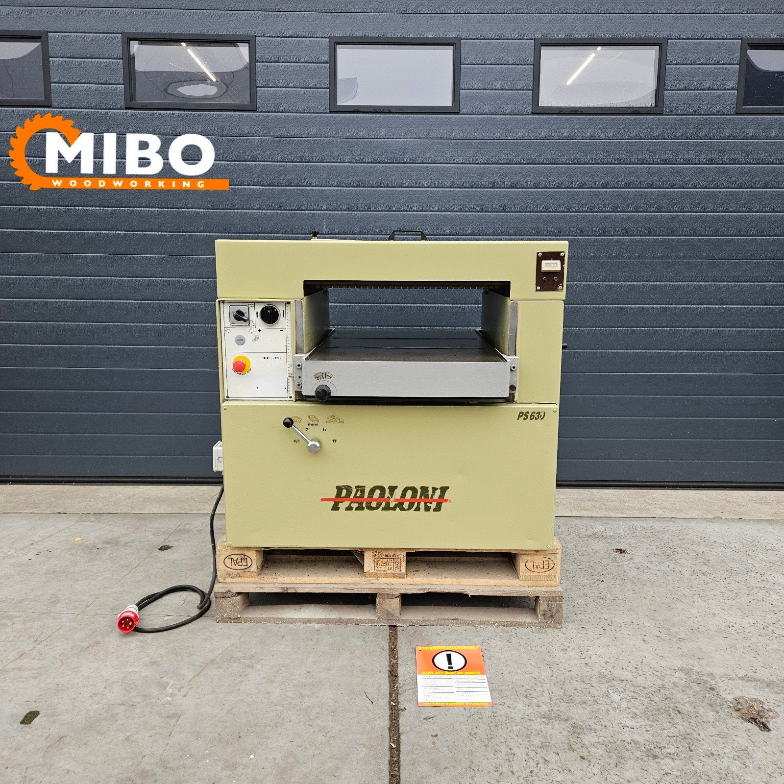 Paoloni vandiktebank 630mm schaafbank 63cm ** elektrisch, Ophalen of Verzenden, Zo goed als nieuw, Elektrisch