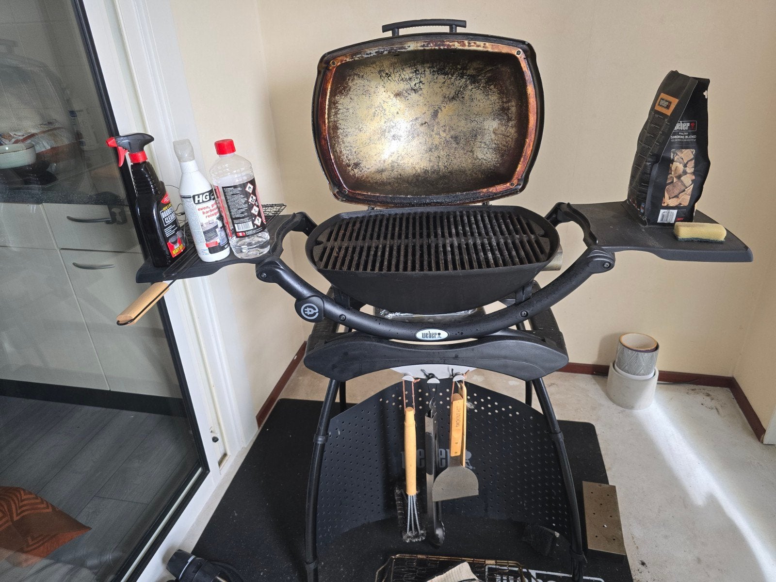 Weber elektrische BBQ - Compleet met extra verwarmingselemen, Ophalen, Gebruikt, Weber