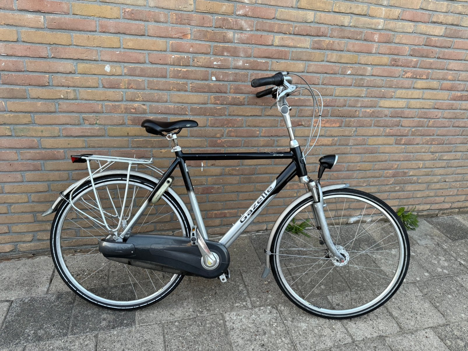 Nette gazelle orange herenfiets 28” 57 cm 7 v, Ophalen, Gebruikt, Versnellingen, 57 tot 61 cm