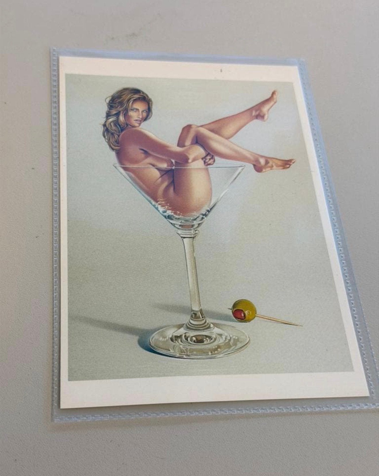 Mel Ramos Martini Miss Kunst Ansichtkaart Nieuw postkaart, Ophalen of Verzenden, Ongelopen, Cultuur en Media
