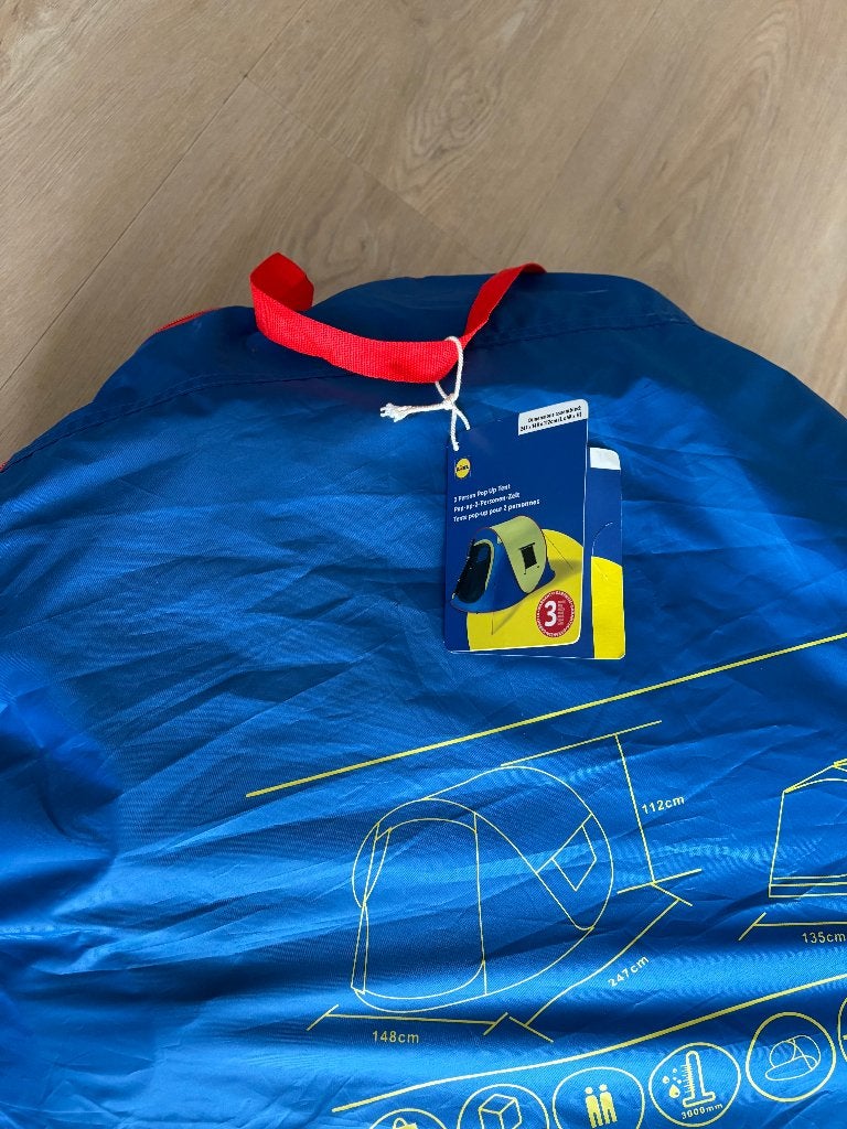 2-PERSOOONS POP-UP TENT (NIEUW), Ophalen, Nieuw, Tot en met 2