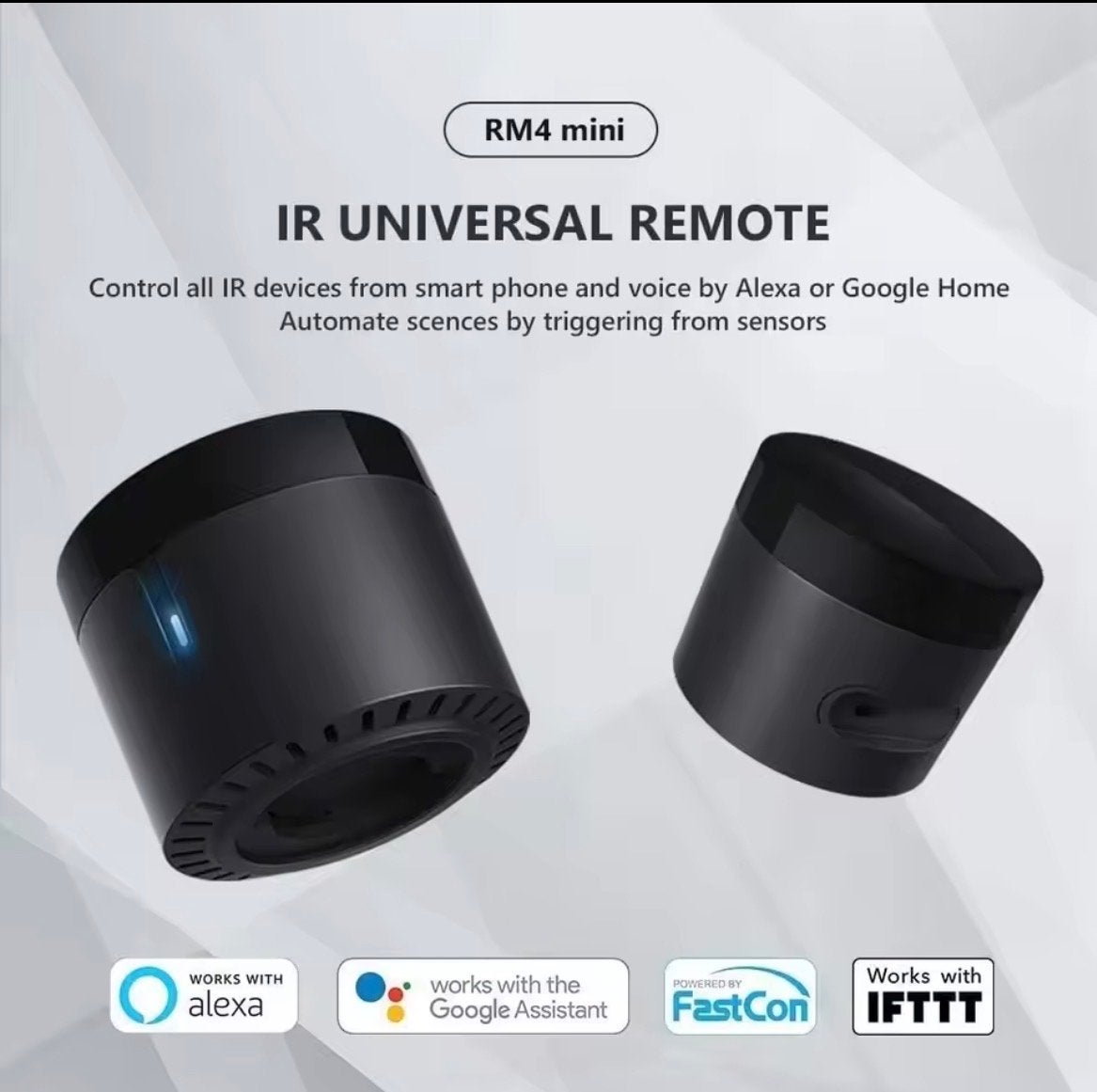 Broadlink RM4 Mini HTS2 IR-afstandsbediening, Ophalen of Verzenden, Zo goed als nieuw, Universeel