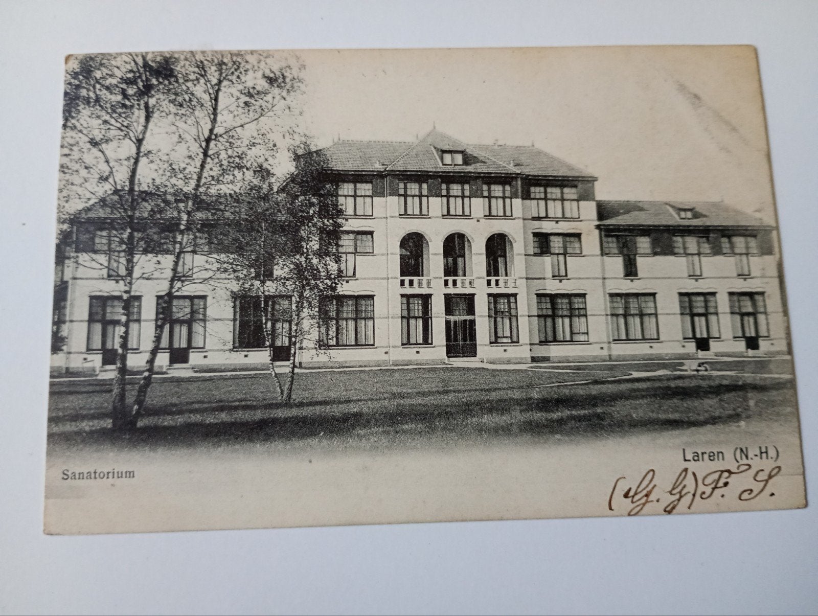 Laren NH Sanatorium 1909, Ophalen of Verzenden, Voor 1920, Gelopen, Noord-Holland