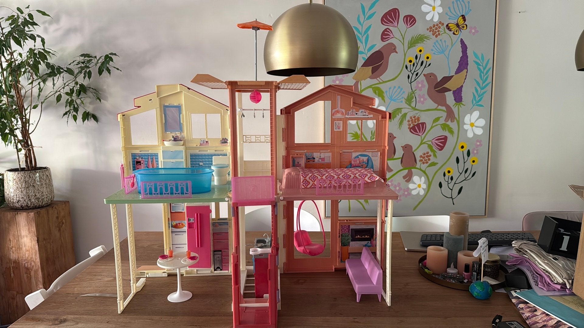 Barbie huis, Ophalen