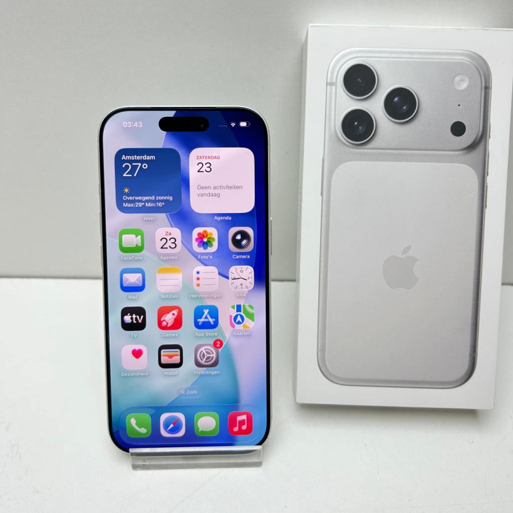 iPhone 17 Pro 256GB Zilver Nieuwstaat, Apple, Zo goed als nieuw, Support@apple.com, One Apple Park Way
Cupertino, CA 95014
United States