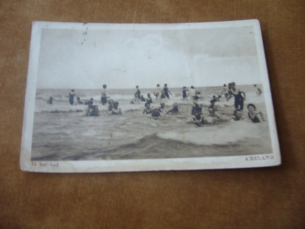 AMELAND  =  IN HET BAD   BRIEFKAART, Ophalen of Verzenden, Voor 1920, Ongelopen, Waddeneilanden
