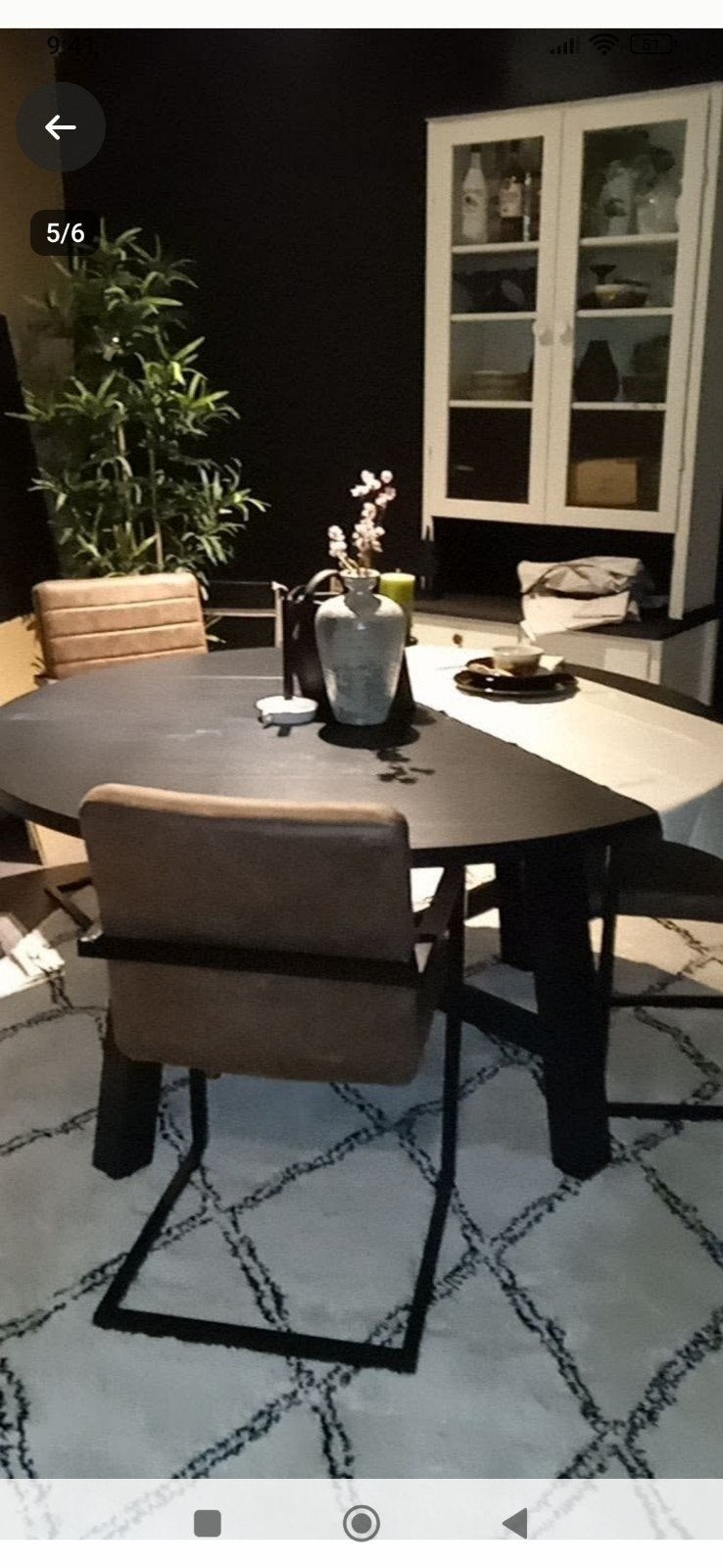 Ronde Woood Benson eettafel (Leen Bakker) - Ø 150 cm, Ophalen, Gebruikt, Rond, 100 tot 150 cm