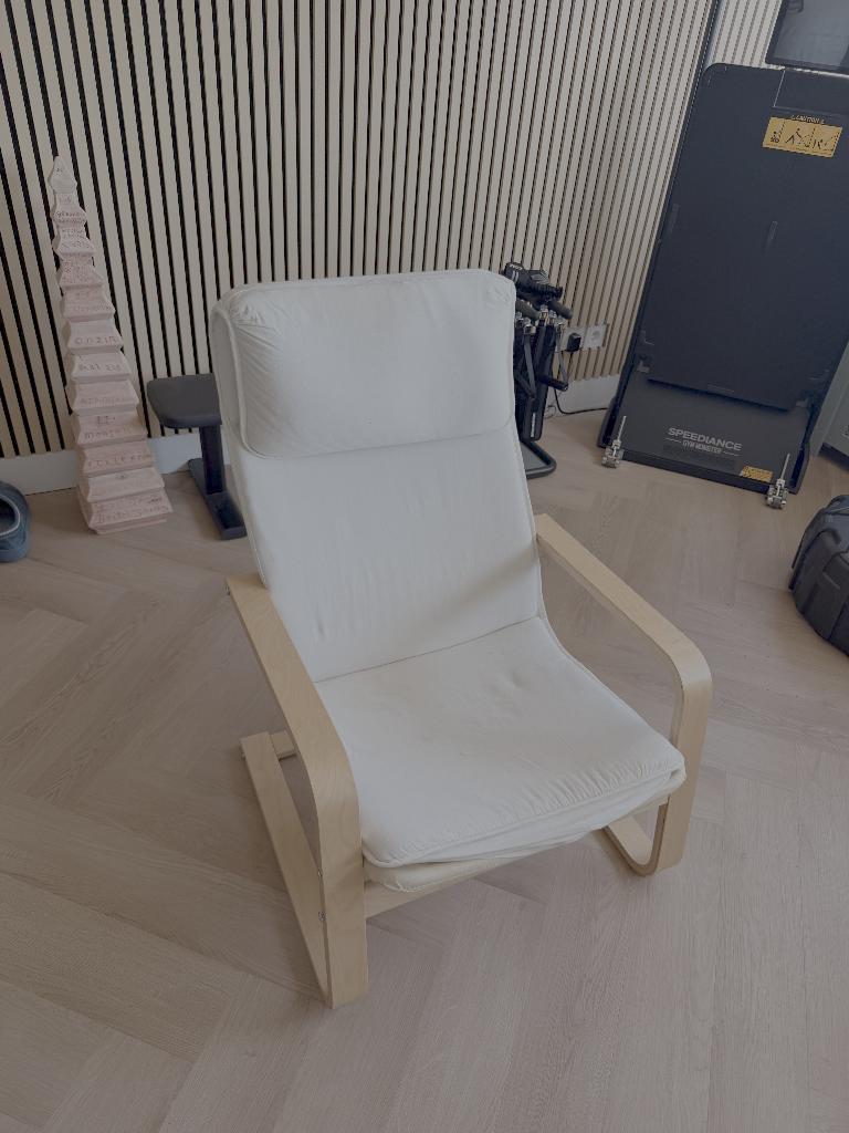 Ikea stoel Poang, Ophalen, Gebruikt, Wit, Eén