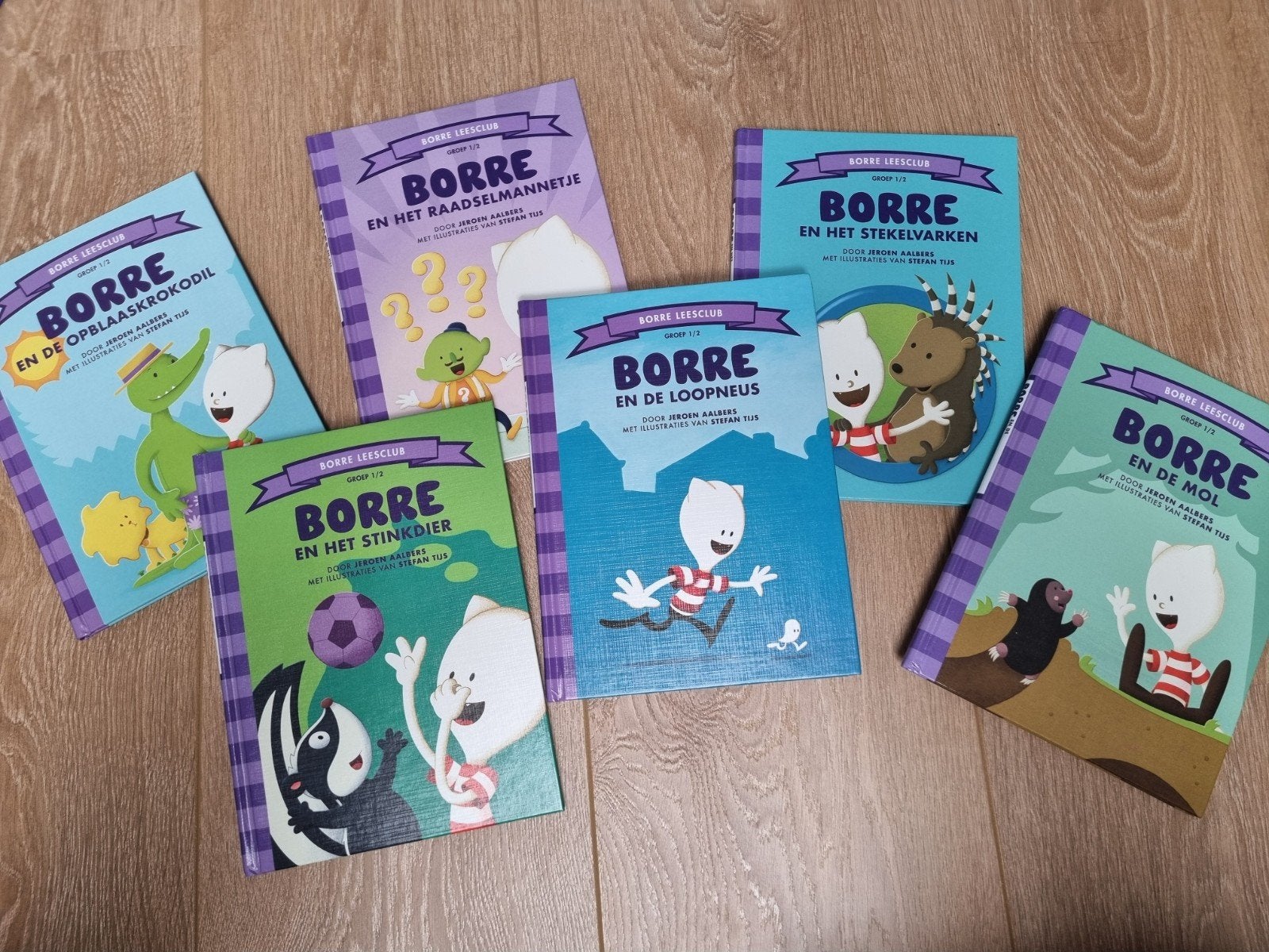 Borre Leesclub boeken - 6-delige set, Boeken, Ophalen, Zo goed als nieuw, Jeroen Aalbers, Fictie algemeen