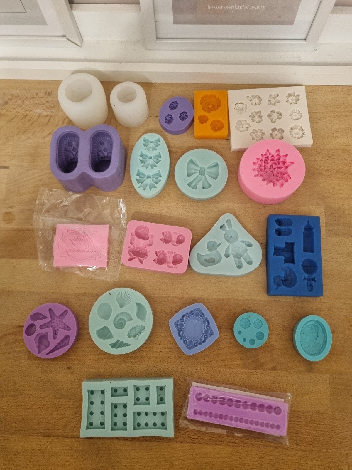 Diverse siliconen mallen voor bakken en decoratie, Ophalen of Verzenden, Gebruikt, Taarten of Cupcakes, Bakvorm