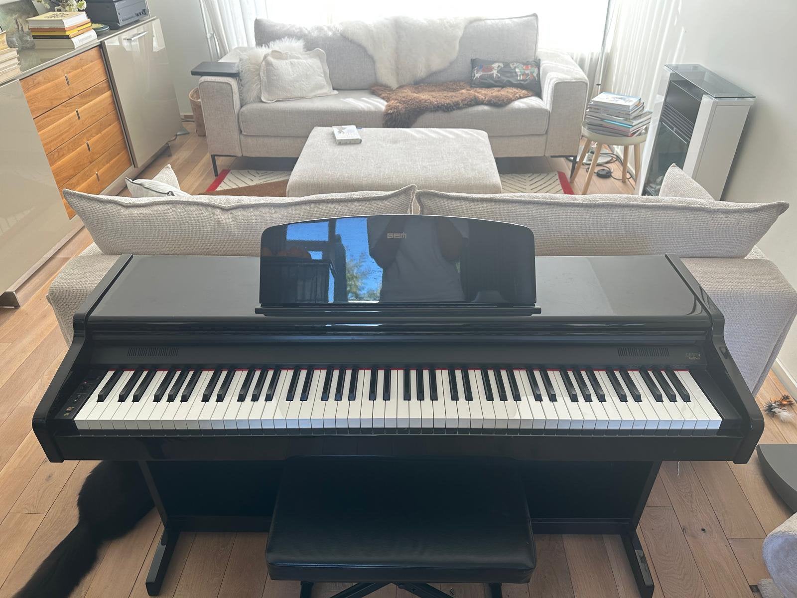 Moet weg: Prachtige Digitale piano GEM RP70C (RealPiano), Ophalen, Zo goed als nieuw