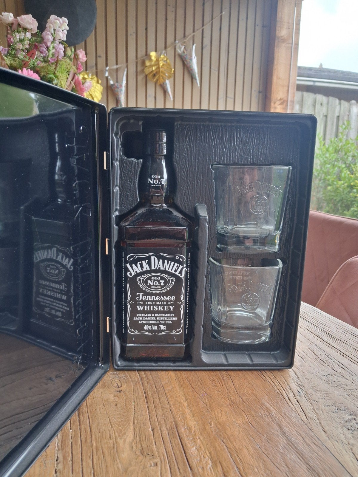 Geschenkset Jack Daniels No 7 inclusief 2 glassen, Verzamelen, Ophalen of Verzenden, Overige typen