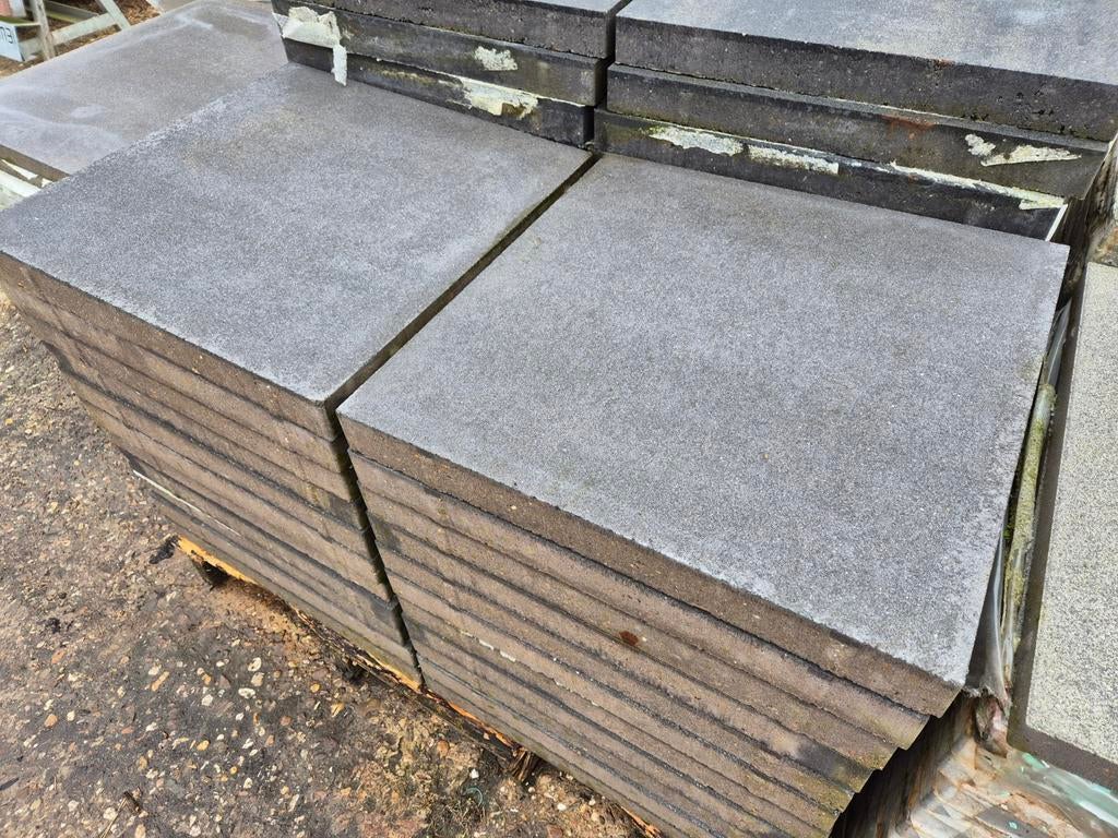 7,92m² Terrastegels grijs 60x60x6cm tuintegels s-partij, Tuin en Terras, Tegels en Klinkers, Ophalen, Gecoat, Nieuw, 5 tot 10 m²