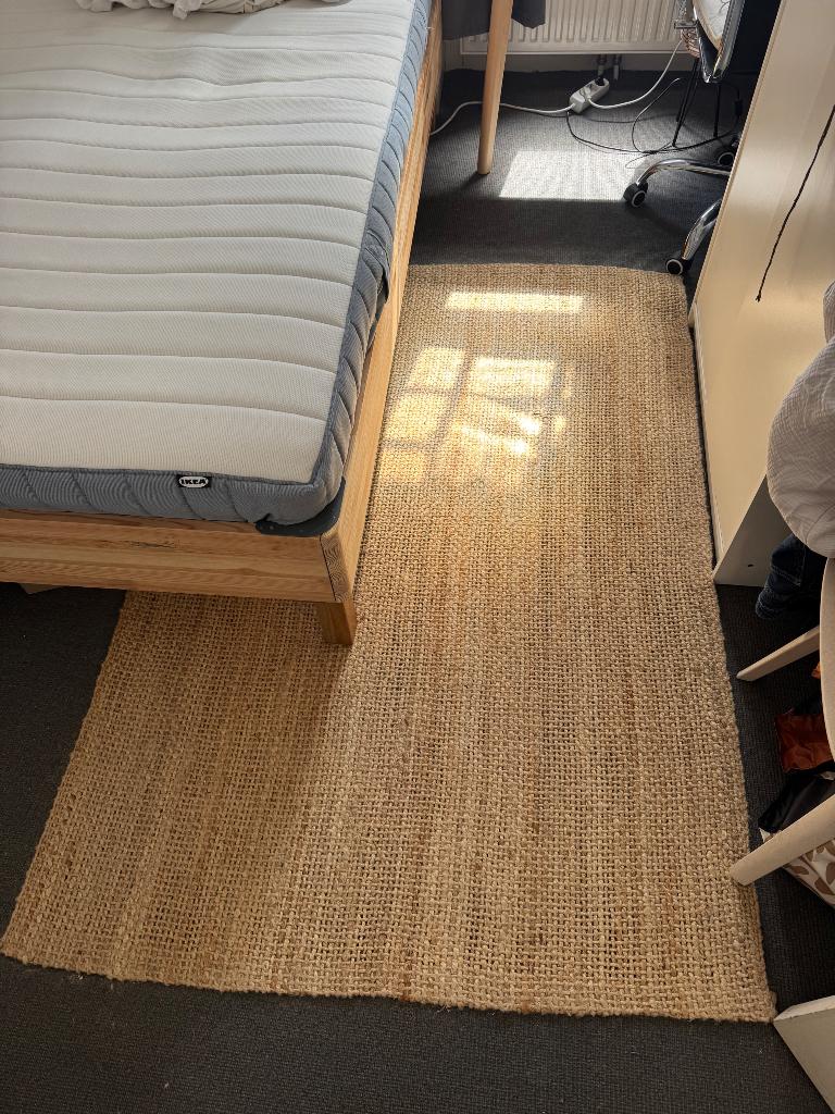 Juten vloerkleed 120 x 180 cm, Ophalen, Gebruikt, 100 tot 150 cm, 150 tot 200 cm