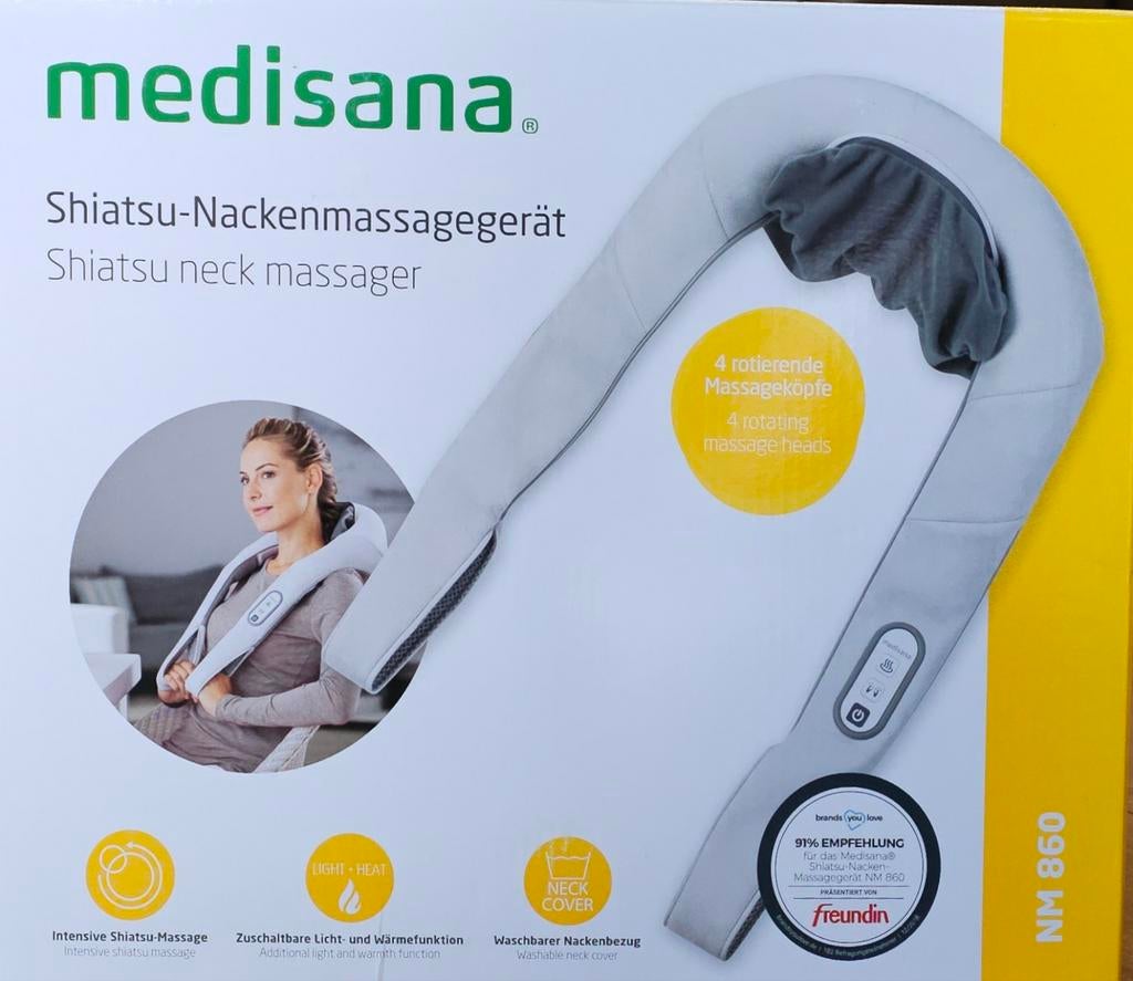 Medisana MM860 Shiatsu massageapparaat - Zo goed als nieuw, Ophalen of Verzenden, Nieuw, Apparaat