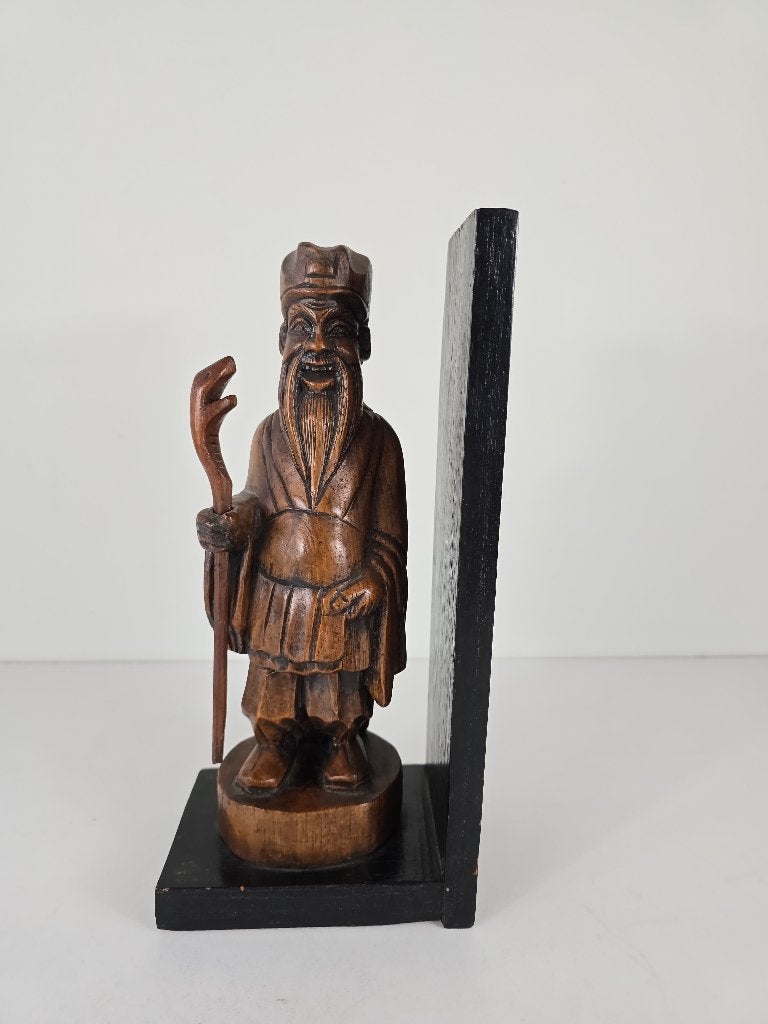 Beeld Chinese wijsgeer, hout, China, midden 20e eeuw, Antiek en Kunst, Ophalen of Verzenden