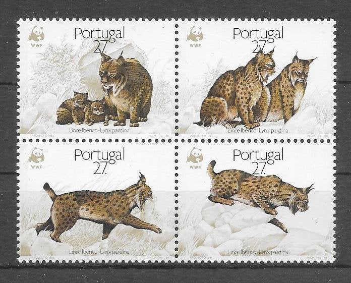Portugal 1988 WWF Wilde katten, Verzenden, Portugal, Postfris