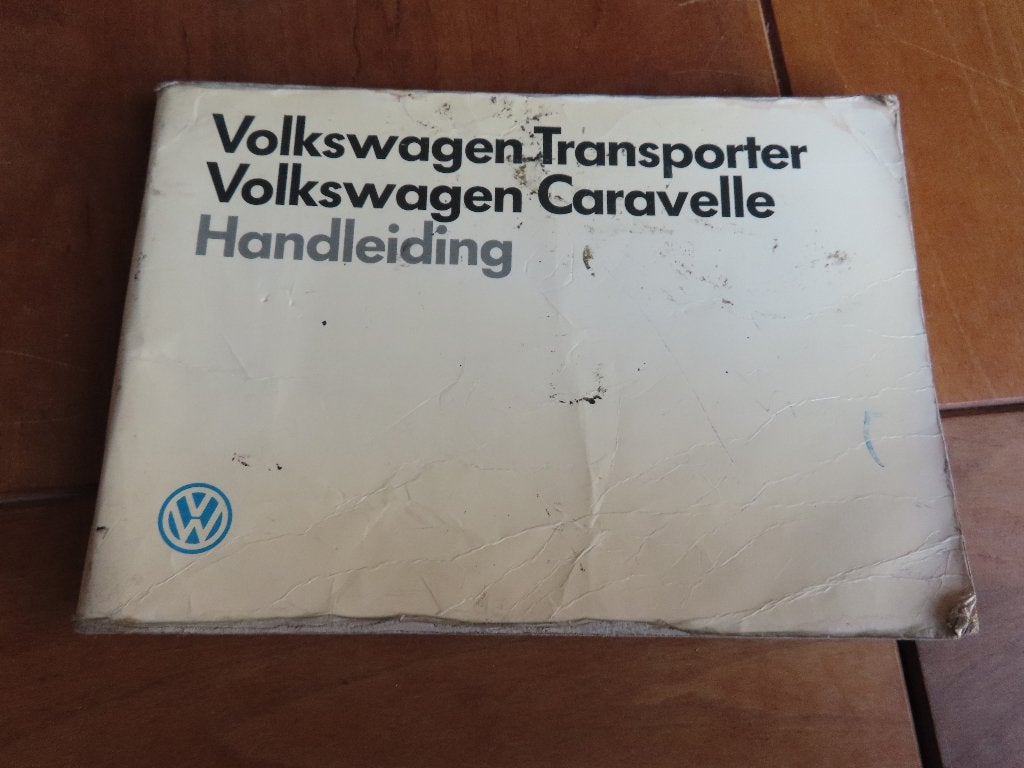instructieboek Volkswagen Transporter T3, VW Caravelle 1987, Ophalen of Verzenden