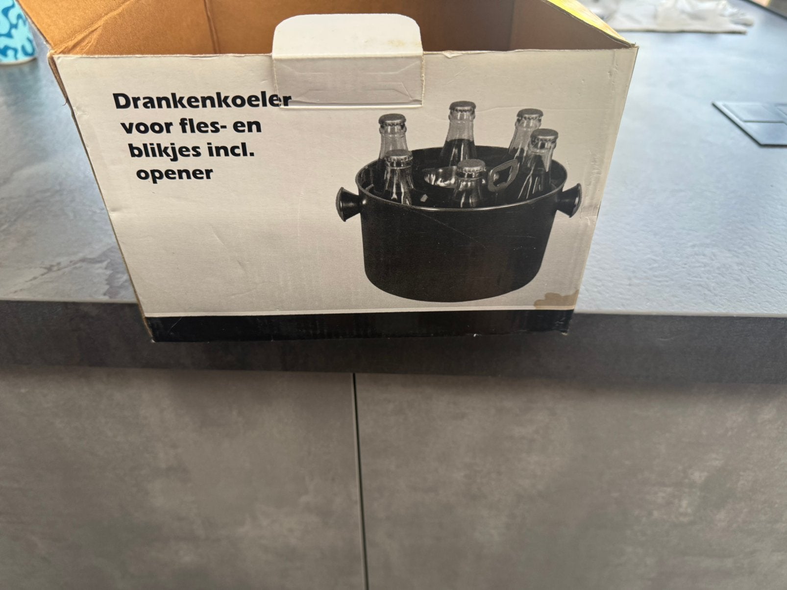 Drankenkoeler voor fles en blikjes met een opener, Ophalen of Verzenden, Nieuw