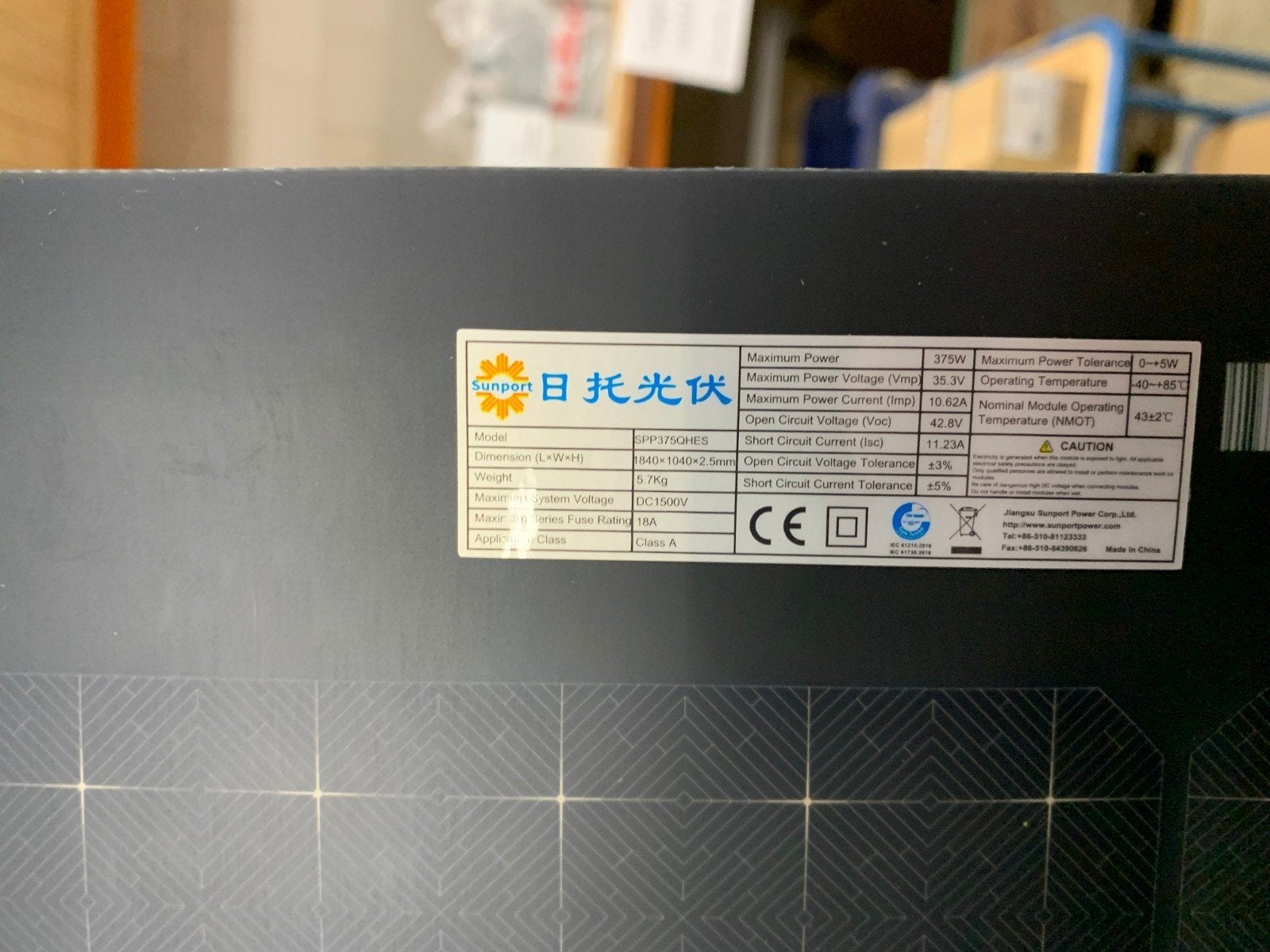 Zonnepaneel Flex  Sunpower SPP375GHES 375Wp Nieuw, Ophalen, Nieuw