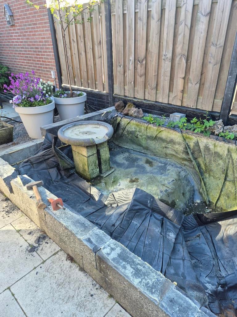 Vijver gratis af te halen (zelf demonteren), Tuin en Terras, Vijvers, Gebruikt, Ophalen of Verzenden