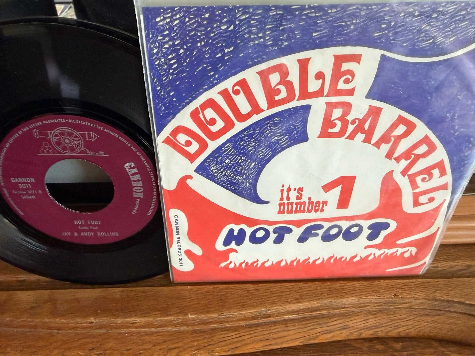 Jay & Andy Rollins - Hot Foot / Double Barrel (Single), Originele persing, Ophalen of Verzenden, Zo goed als nieuw, Overige genres