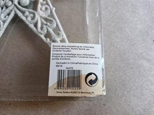 Witte ster piek h, Diversen, Kerst, Evora, Onbekend, Nieuw, Ophalen of Verzenden