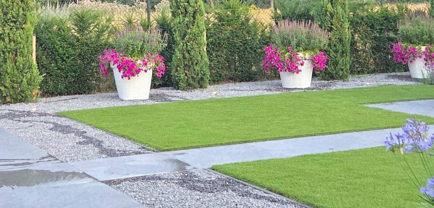 10 Zwart-witte bloempotten, Ø 50 en 60 cm, Tuin en Terras, Bloempotten, Kunststof, Gebruikt, 40 cm of meer, Rond