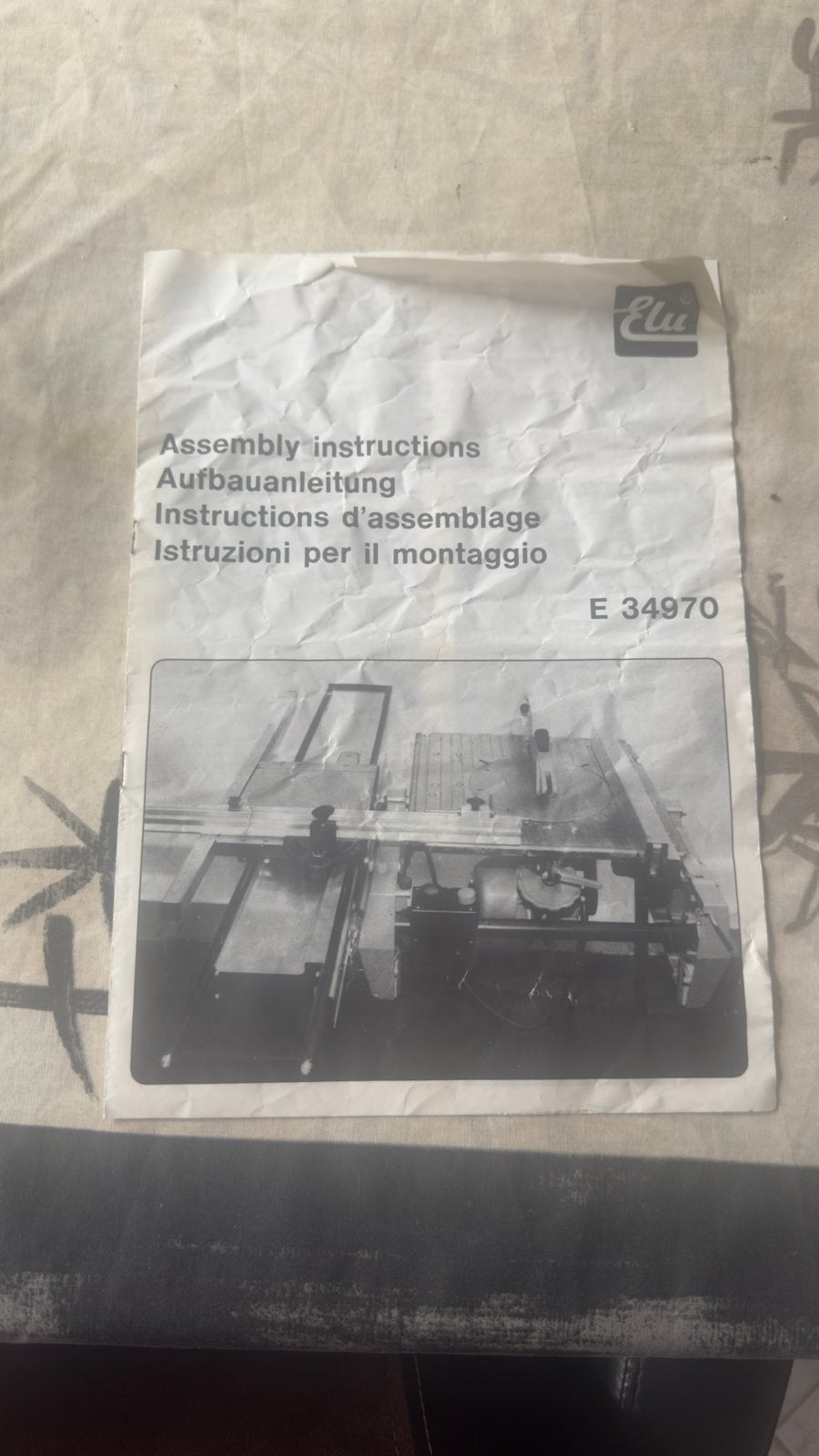 ELU E34970 Werktafel / Zaagtafel Accessoire, Ophalen, Gebruikt, Cirkelzaag, 70 mm of meer
