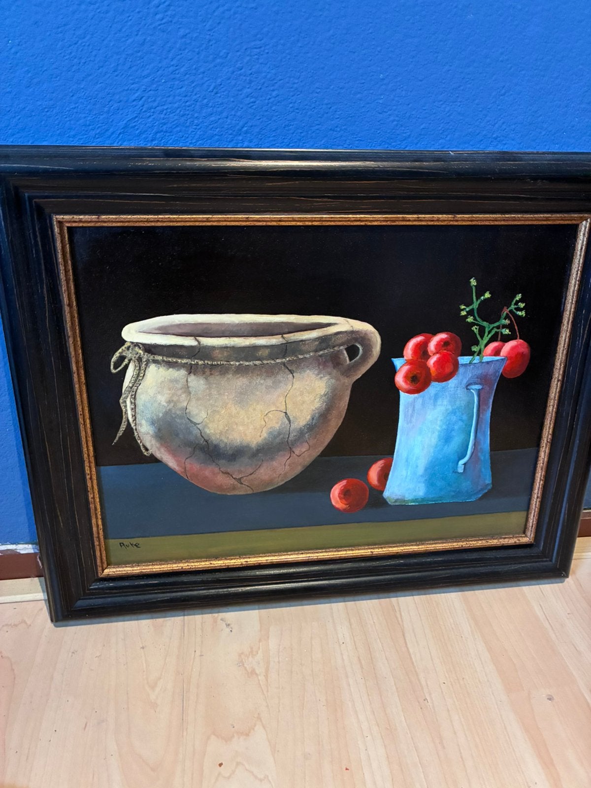 Stilleven schilderij, Ophalen