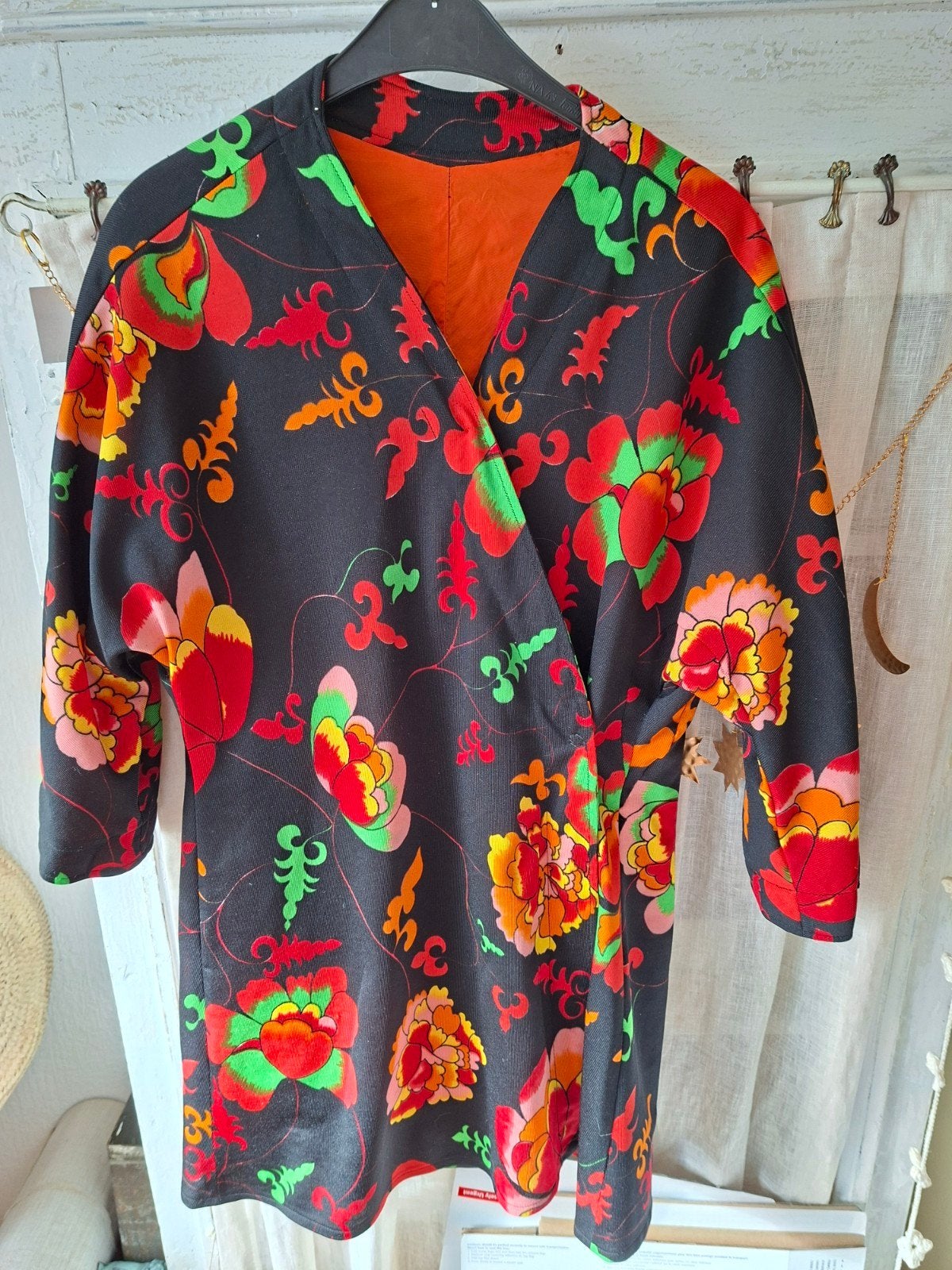 vintage kimono maat 36/38, Kleding | Dames, Ophalen of Verzenden, Zo goed als nieuw, Maat 36 (S)